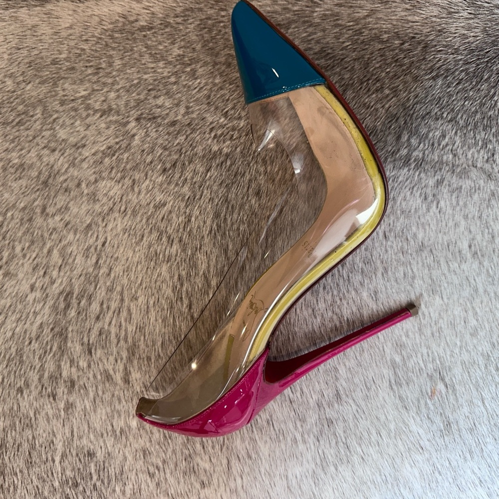 Christian Louboutin Patent Leather Tri color Size 39 - Picture 12 of 14